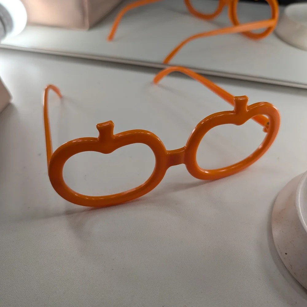 Source Unknown Orange Pumpkin Glasses